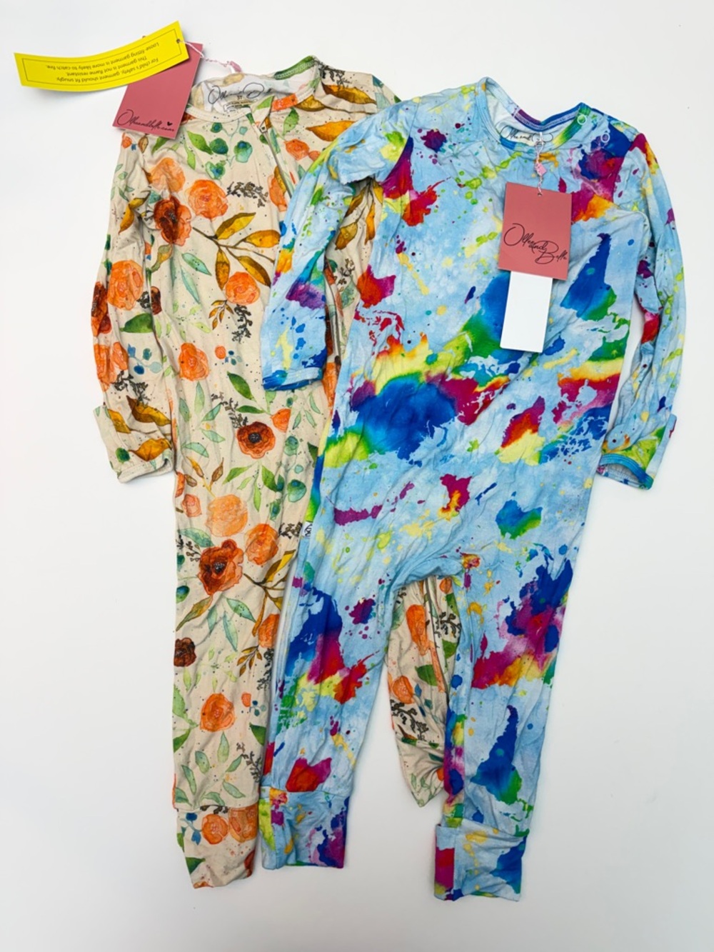 *New* Ollee and Belle Bamboo Onesie Pajama Lot